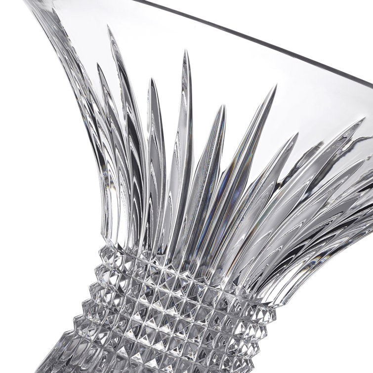 Radiant Crystal Round Centerpiece Bowl 11" Handcrafted in Ireland