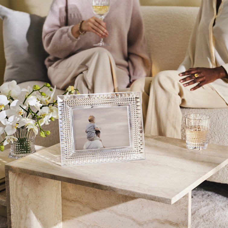 Anniversary Classic 5x7 Clear Crystal Tabletop Frame