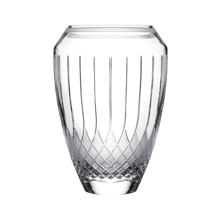 Handcrafted Clear Crystal Decorative Table Vase