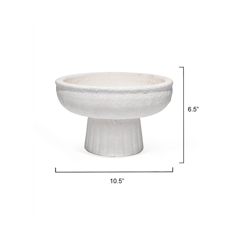 White Textured Ceramic Novelty Table Vase