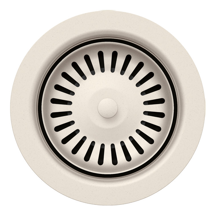 Soft White Stainless Steel Kitchen Sink Basket Strainer