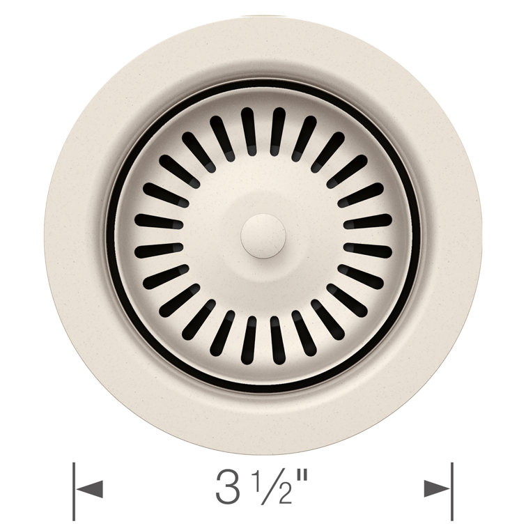 Soft White Stainless Steel Kitchen Sink Basket Strainer