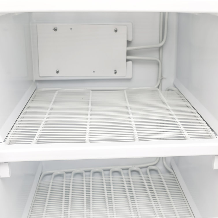 Compact White 6.0 Cu.Ft. Upright Freezer with Adjustable Thermostat