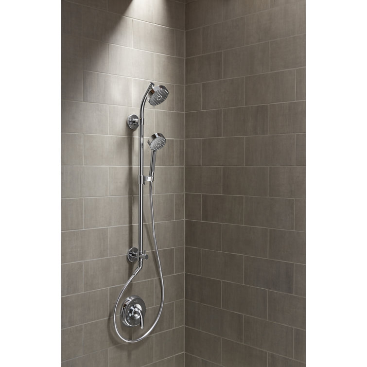 Vibrant Brushed Moderne Brass Wall Mounted Handheld Shower