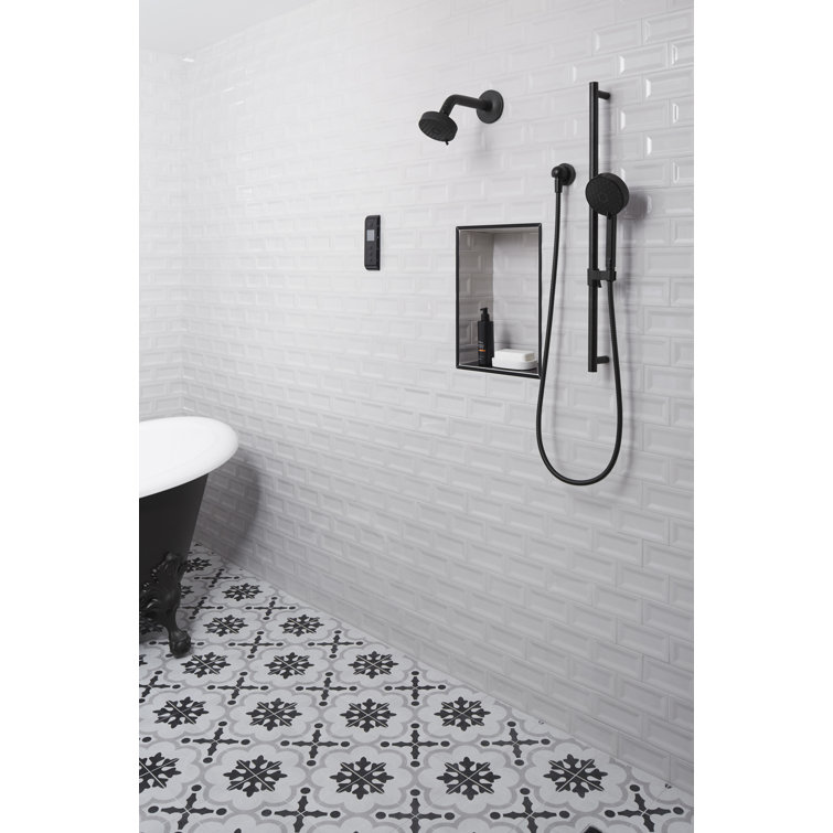 Vibrant Brushed Moderne Brass Wall Mounted Showerhead