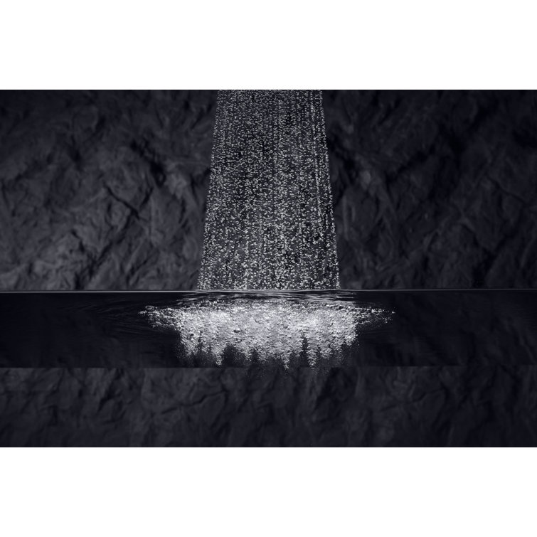 Vibrant Brushed Nickel Multifunction Wall Mounted Handheld Shower Head