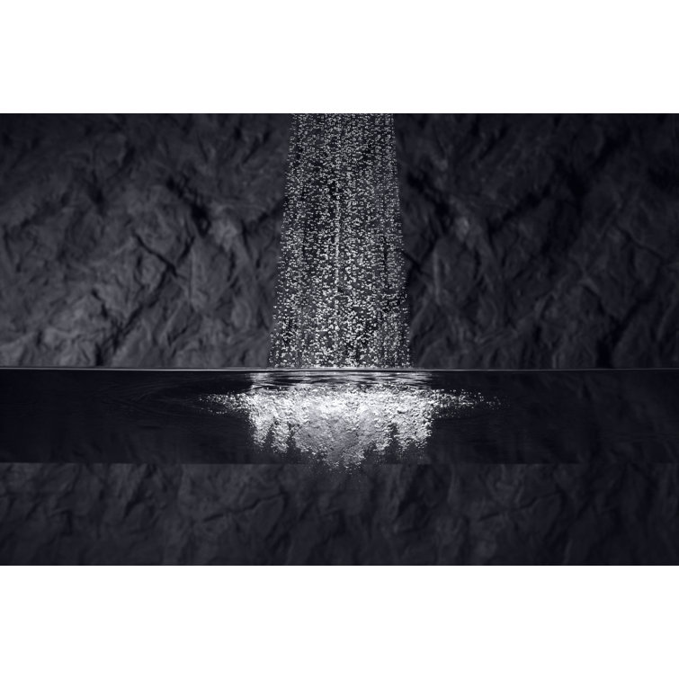Vibrant Brushed Nickel Multifunction Wall Mounted Handheld Shower Head