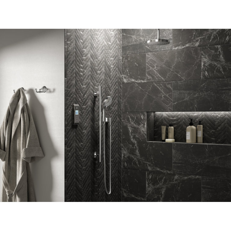 Polished Chrome Round Rain Showerhead, 8 Inch Ceiling Mount