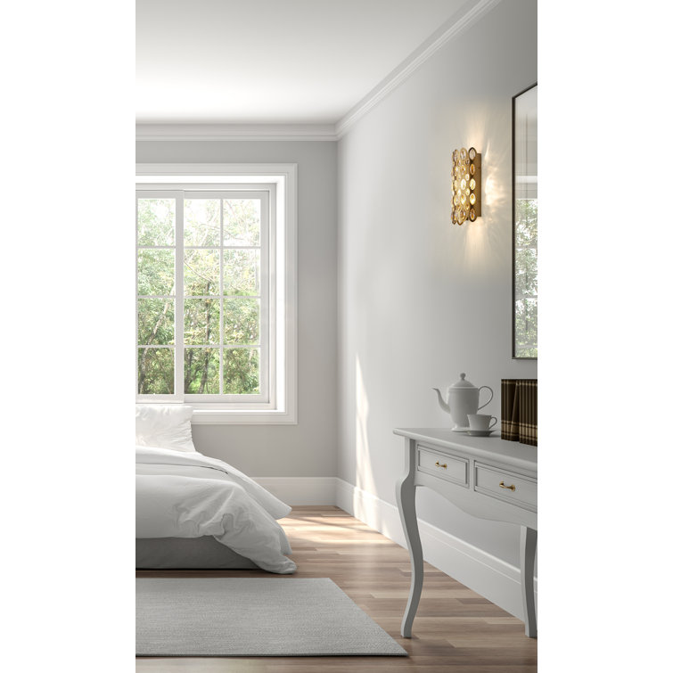 Heirloom Brass and Crystal 2-Light Wall Sconce