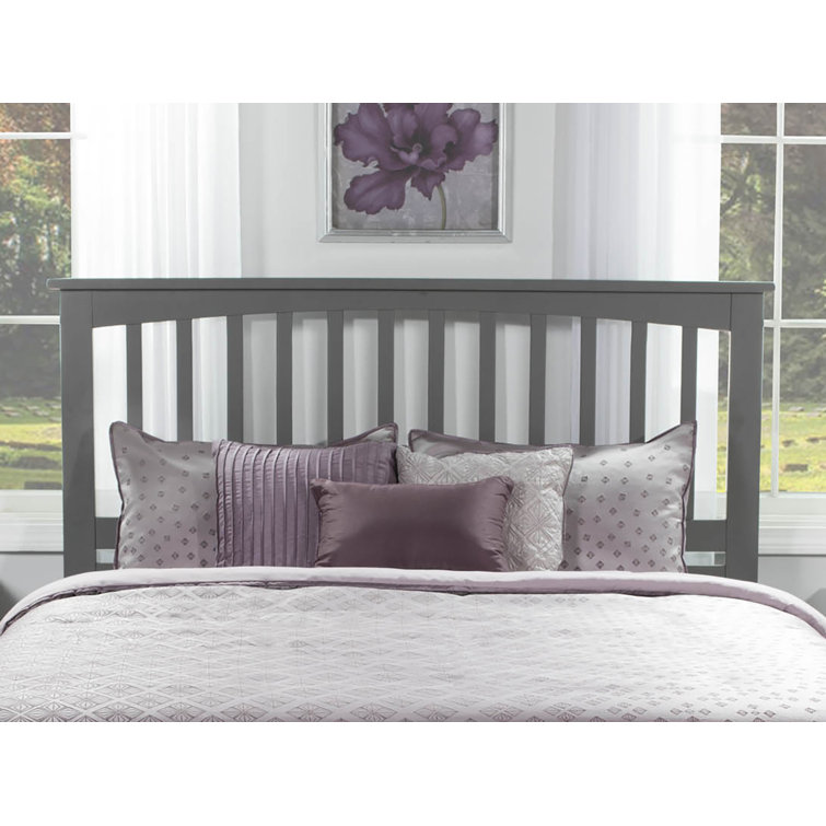 Atlantic Grey Queen Mission Solid Wood Platform Bed