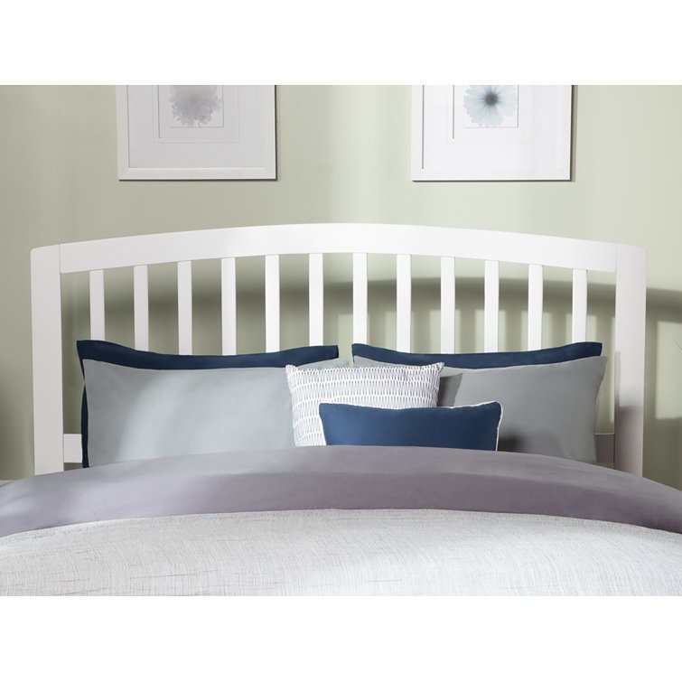 Richmond White Queen Wood Platform Bed with Slats