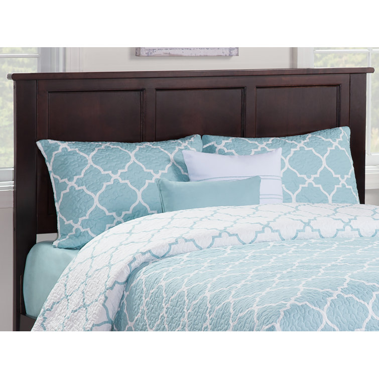 Madison Espresso Full Wood Platform Bed with Headboard