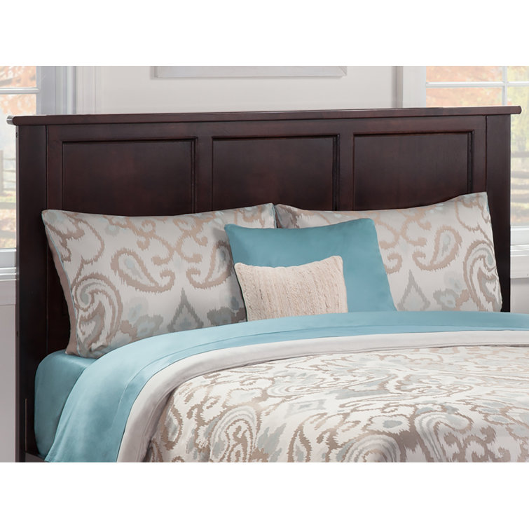 Madison Espresso Queen Wood Platform Bed with Headboard