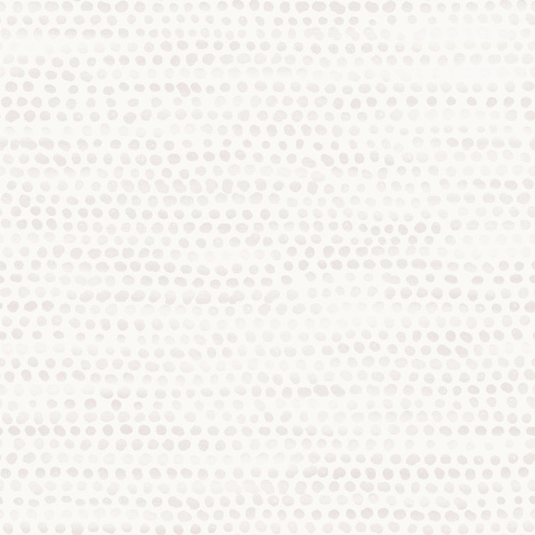 Dazzle Dot 24" Black Self-Adhesive Repositionable Wallpaper Roll