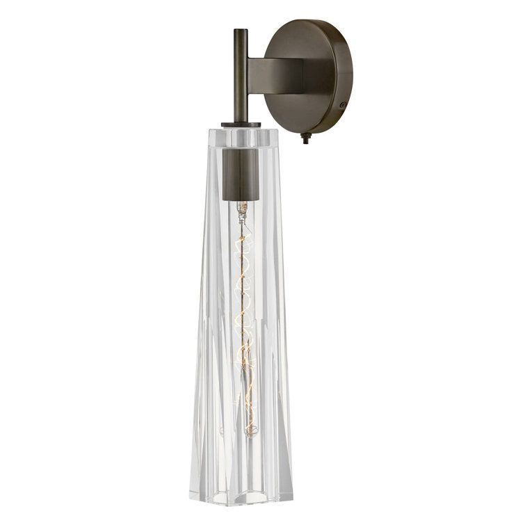 Cosette Black Oxide Crystal-Cut Dimmable Wall Sconce