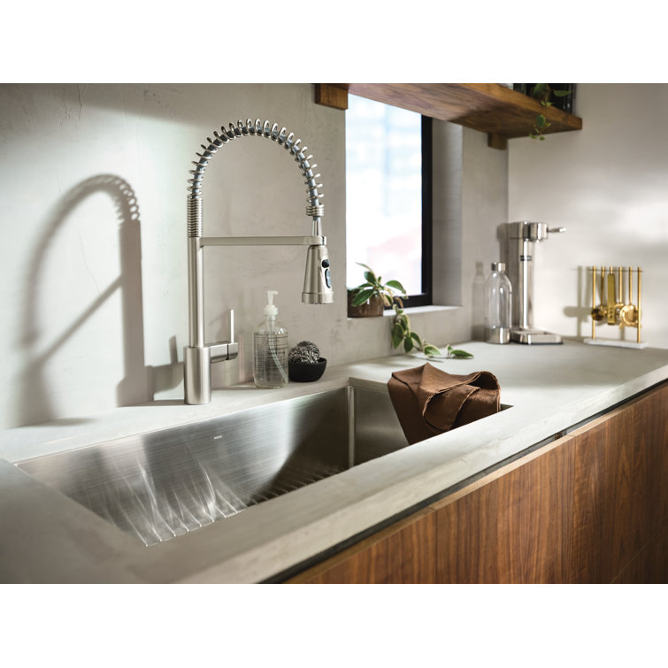 Luxe Chef 32" Stainless Steel Undermount Single Bowl Workstation Sink