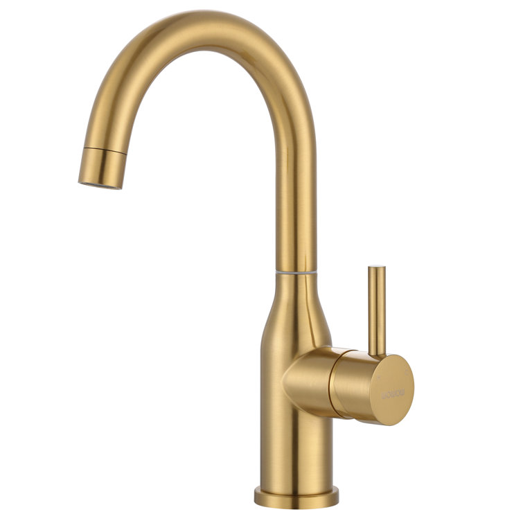 Brushed Gold Stainless Steel Single Handle Bar Faucet
