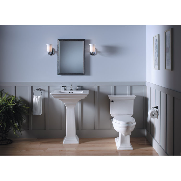 Elegant White Fireclay Memoirs Pedestal Sink Base