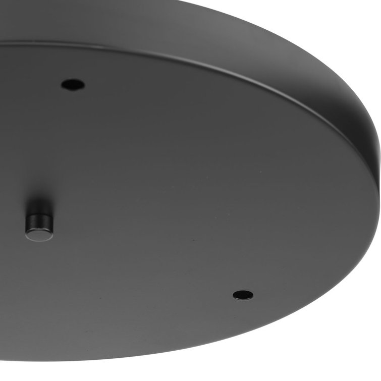 Matte Black Round LED Pendant Canopy Kit
