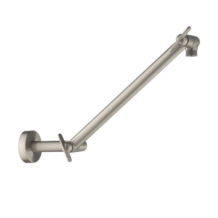 17'' Satin Nickel Adjustable Wall Mounted Shower Arm