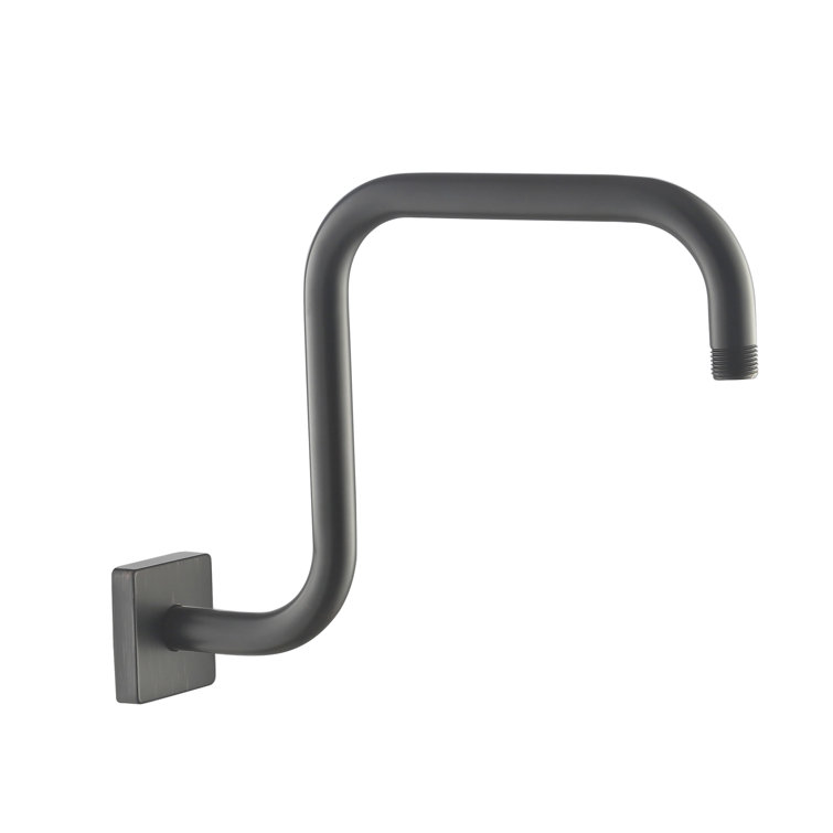 Rubbed Bronze Wall-Mounted Gooseneck Shower Arm