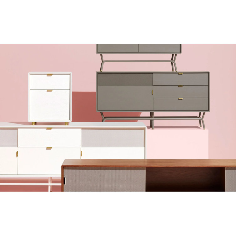Dang 2-Drawer Vertical White Oak Pedestal Filing Cabinet