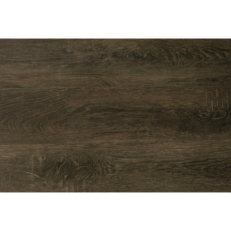 48-Inch Dark Brown Waterproof Vinyl Plank Flooring