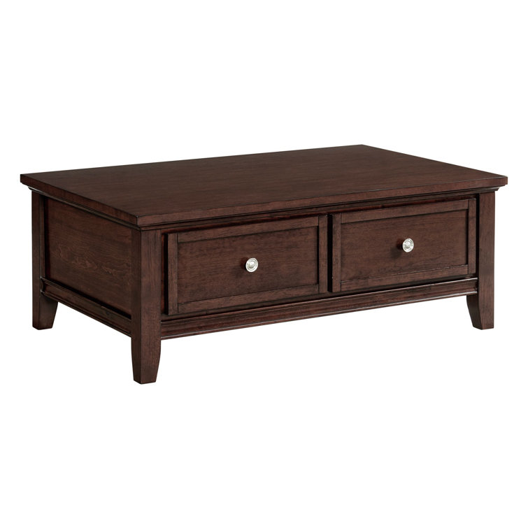 Cherry Finish 3-Piece Occasional Table Set with Drawers