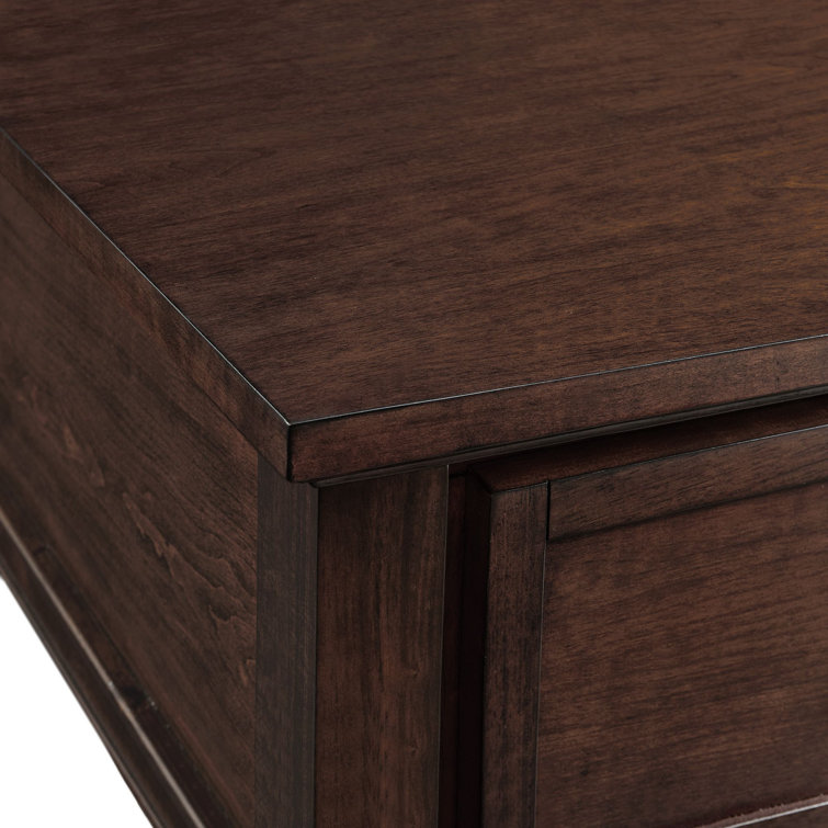 Cherry Finish 3-Piece Occasional Table Set with Drawers