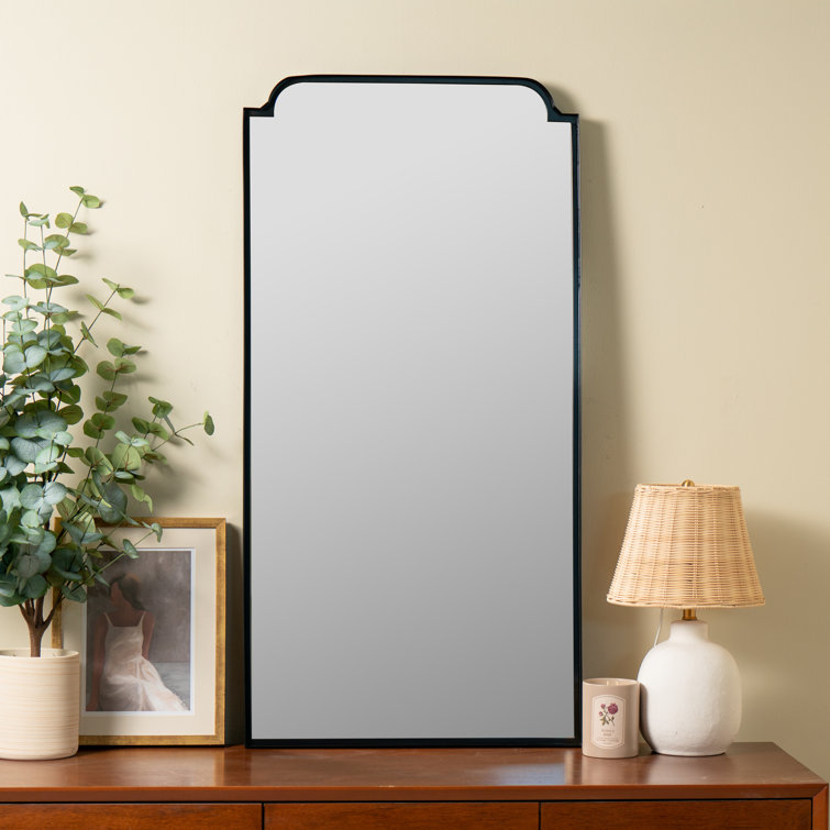 Elegant 47'' Rectangular Silver and Gold Wall Mirror
