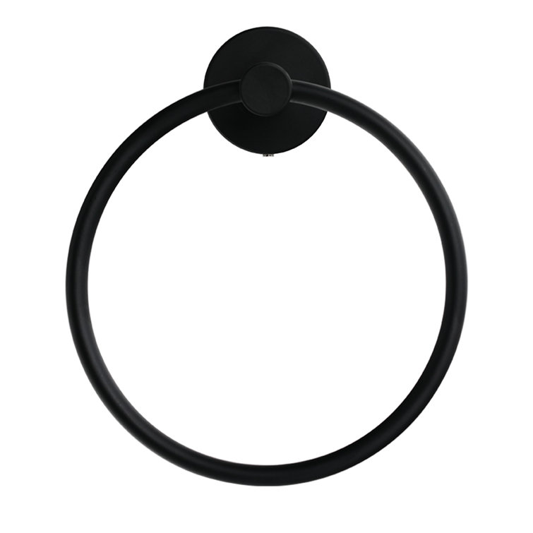 Matte Black Stainless Steel Wall Mounted Towel Holder Set