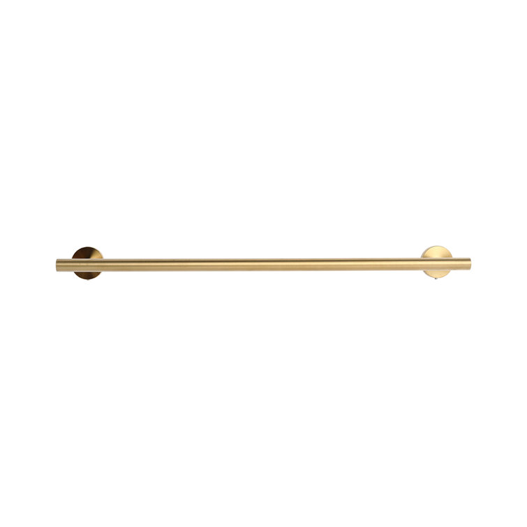 Brass Gold Stainless Steel Wall Mounted Towel Bar, 24 inches