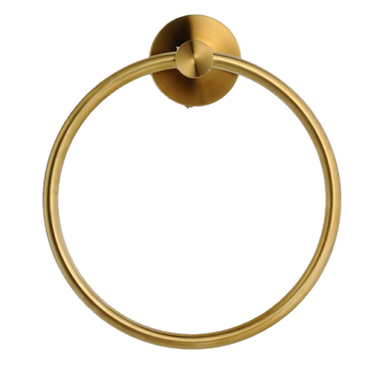 Brass Gold Wall Mounted Stainless Steel Towel Ring