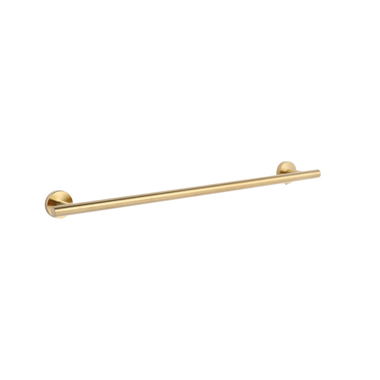 Brass Gold Stainless Steel Wall Mounted Towel Bar, 24 inches