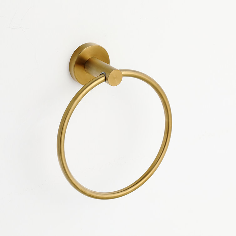 Brass Gold Wall Mounted Stainless Steel Towel Ring
