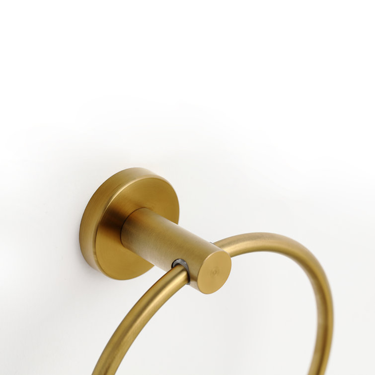Brass Gold Wall Mounted Stainless Steel Towel Ring