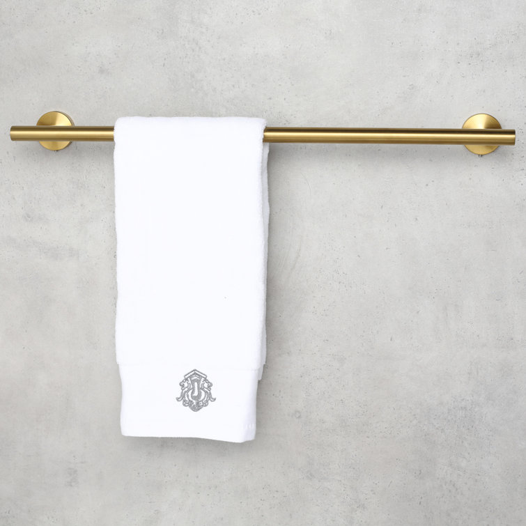 Brass Gold Stainless Steel Wall Mounted Towel Bar, 24 inches