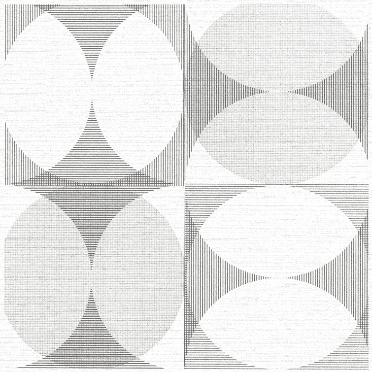 12" x 12" Gray and White Vinyl Peel and Stick Floor Tiles