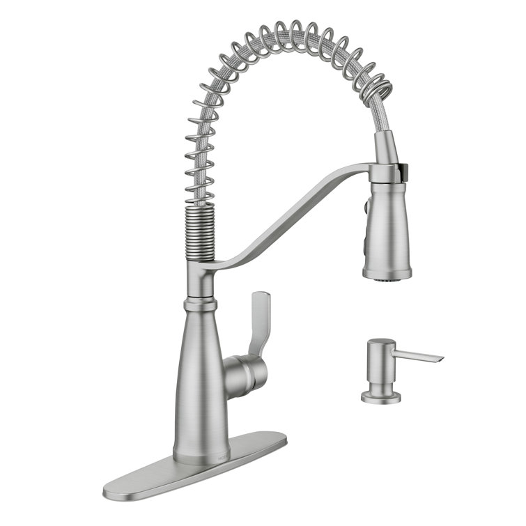 Stainless Steel Single Handle Spring Pulldown Kitchen Faucet