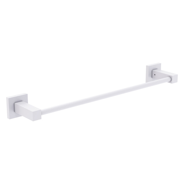 Matte White 26'' Wall Mounted Towel Bar