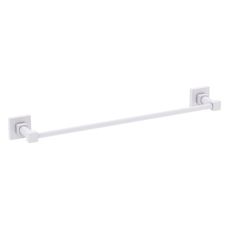 Matte White 18'' Solid Brass Wall Towel Bar