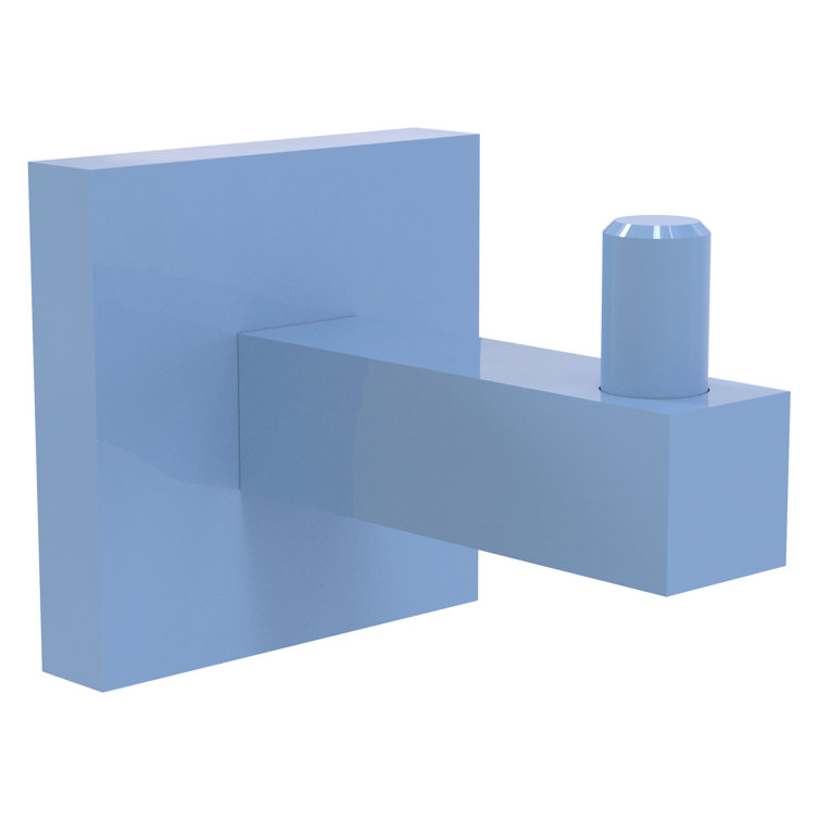 Flat Troll Blue Brass Wall Mounted Robe Hook