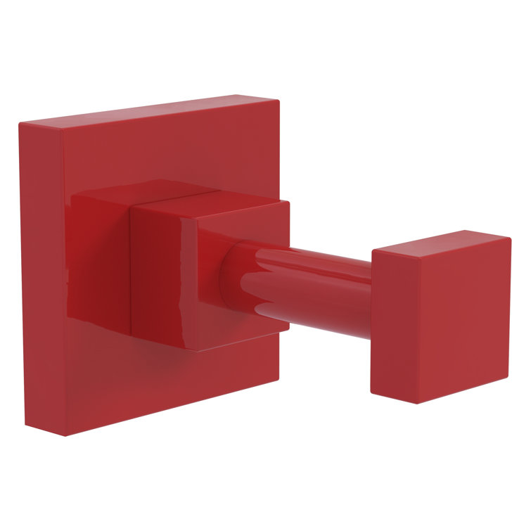 Argo Fire Engine Red Brass Wall Mounted Robe Hook