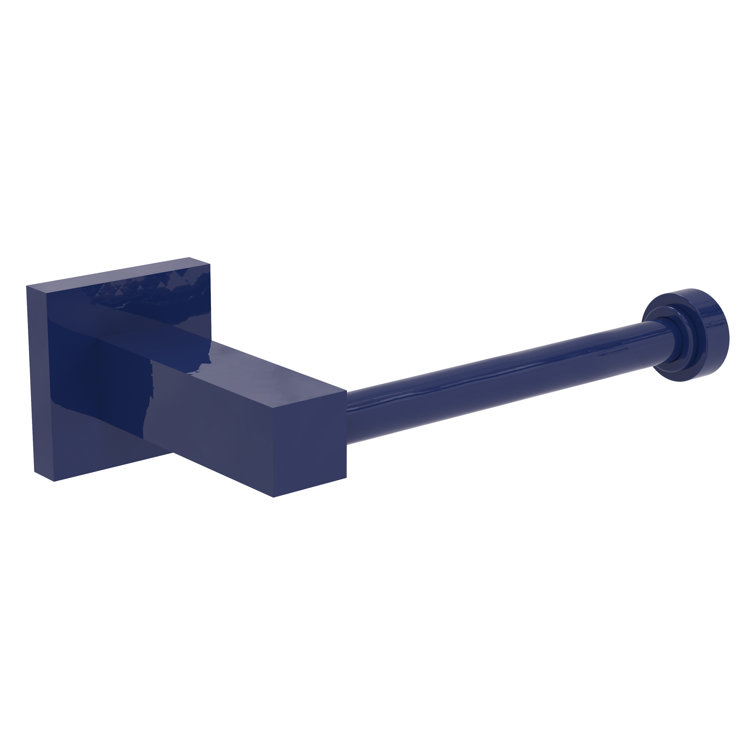 Mediterranean Blue Solid Brass Euro Style Toilet Paper Holder