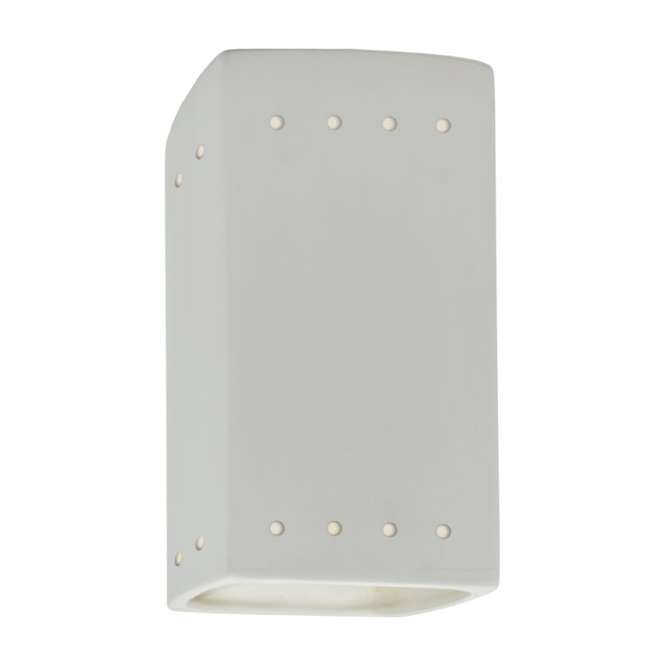 Elegant Gold and White Direct Wired Cylinder Sconce
