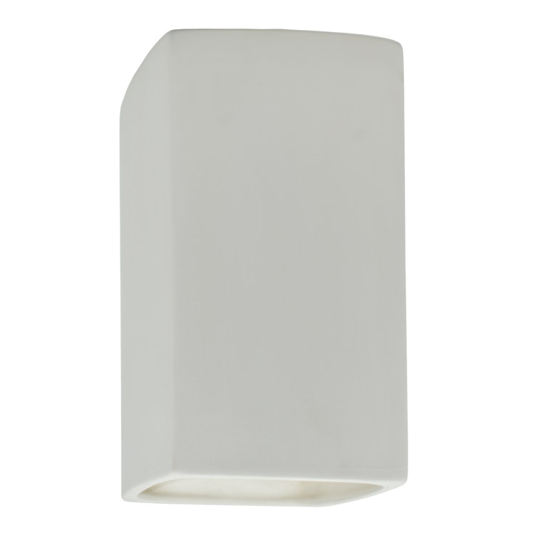 Elegant Gold and White Direct Wired Cylinder Sconce