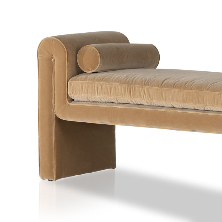 Mitchell Camel Upholstered Modern Accent Bench
