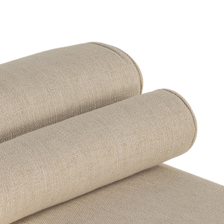 Mitchell 63" Cream Upholstered Accent Bench