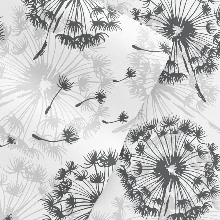 Gray Floral Deep Pocket Full Sheet Set with Pillowcases