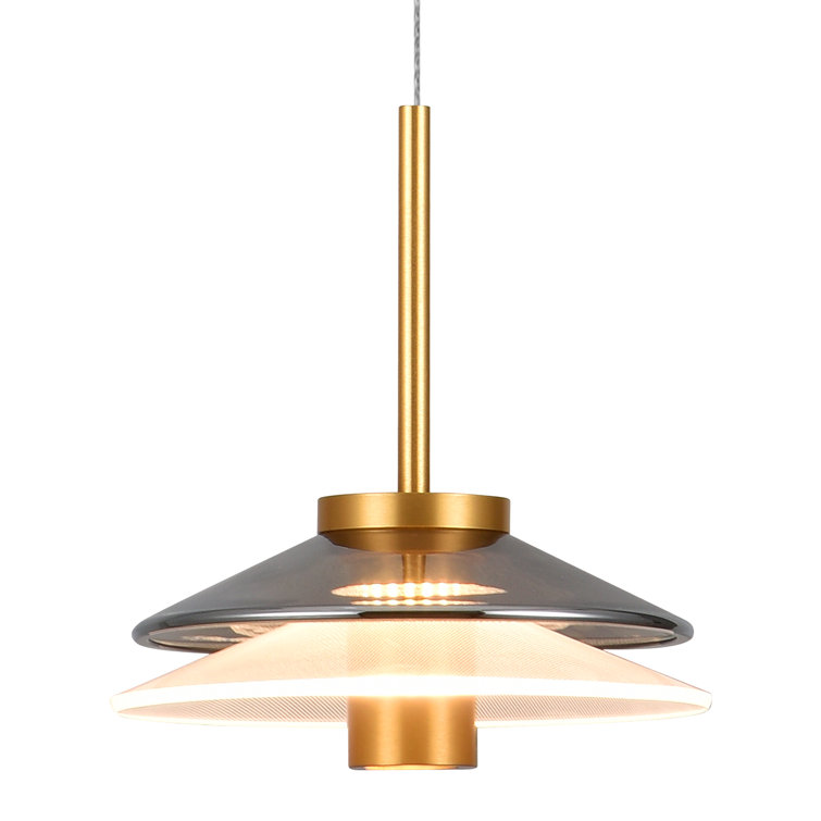 Verona 80.25" Gold Glass LED Pendant Light